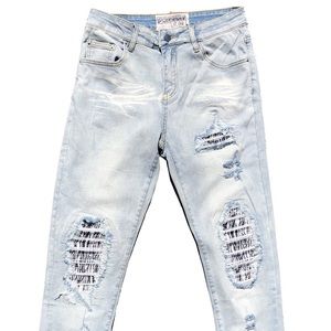 Zebra Patch Denim Jeans